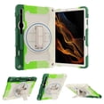 thumbnail image 2 of XYX 3in1 Rotating Stand Case for Samsung Galaxy Tab S7+/Tab S8+ 12.4 inch with Hand/Shoulder Strap, Shockproof Rugged, Colorful Green, 2 of 7