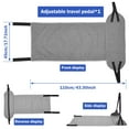 thumbnail image 2 of Nylon Airplane Foot Hammock Easy Cleaning Foldable Travel Foot Rest With Adjustable Strap for Train Bus Ship, 2 of 11