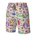 thumbnail image 6 of Uemuo Dog Doing Yoga Pattern Men's Swim Trunks Hawaiian Beach Bathing Suit Swimsuits Beach Quick-Dry Shorts with Pockets-Large, 6 of 9