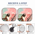 thumbnail image 6 of Cauagu Colorful Cat With Flowers Cauagu {designName} Print Foldable Car Windshield Sun Shade | Front Windshield Shade for Sun | Fits Small Sedans, Mini SUVs, Hatchbacks-Medium, 6 of 6