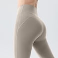 thumbnail image 4 of Girls' Cross High-Waisted Flare Leggings Stretch Bell-Bottom Pants for Dance Yoga Champagne M, 4 of 5