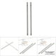 thumbnail image 1 of Eje Principal de Metal ANGGREK 2 Piezas para Aviones RC WLtoys V950, 1 of 8