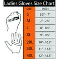 thumbnail image 4 of Dream Apparel Red & Silver Butterfly in a White Graphic Embroidered Leather Gloves Full Finger Glove, 4 of 4