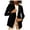 Black, variant on Vedolay Women's Blazer jackets Womens Business Casual Blazer with Lined Double Suit Jacket,Black L