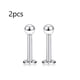 thumbnail image 3 of pares de aretes tipo botón de acero quirúrgico de 16 g con micro circonita cúbica y rosca interna para la parte superior del trago, hélix o labio, de 6 mm, 8 mm, 10 mm y 12 mm, 3 of 5