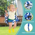 thumbnail image 6 of Slevoo 2-in-1 Baby Jumper and Swing Set with Portable Quick Foldable Stand, Easy Setup, Adjustable Strap, Soft Padded Seat, Blue, 6 of 8