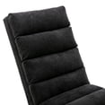 thumbnail image 6 of Linen Massage Chaise Lounge Indoor Chair, Electric Massage Sleeper Chair, Modern Upholstered Long Lounger Sofa for Office Bedroom, Living Room, Black, 6 of 9