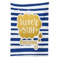 thumbnail image 3 of Ambesonne Saying Tablecloth Rectangular Table Cover, Maritime Vintage Navy, 60"x90", Yellow Blue, 3 of 4