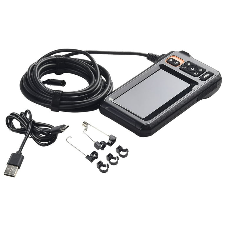 DDENDOCAM Endoscope Industriel, Camera Endoscopique 1080P HD, Camera  d'Inspection Canalisation, Écran HD 4,3 Pouces, Lumières LED 8, Câble  Semi-Rigide 5M, Carte TF 32G (5M) : : Auto et Moto