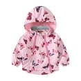 thumbnail image 2 of Uxgjfwu Coats for Boys Hooded Childrens Double Zipper Printed Jackets Windbreaker Boys And Girls Coat, 2 of 8