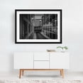 thumbnail image 2 of 5th Street Skywalk B&W - Winston-Salem North Carolina Photography Black Framed Wall Art Print 24 x 36 inches, 2 of 4