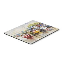 Carolines Treasures JMK1064MP Paradise Yacht Club II Sailboats Mouse Pad Hot Pad or Trivet Large multicolor
