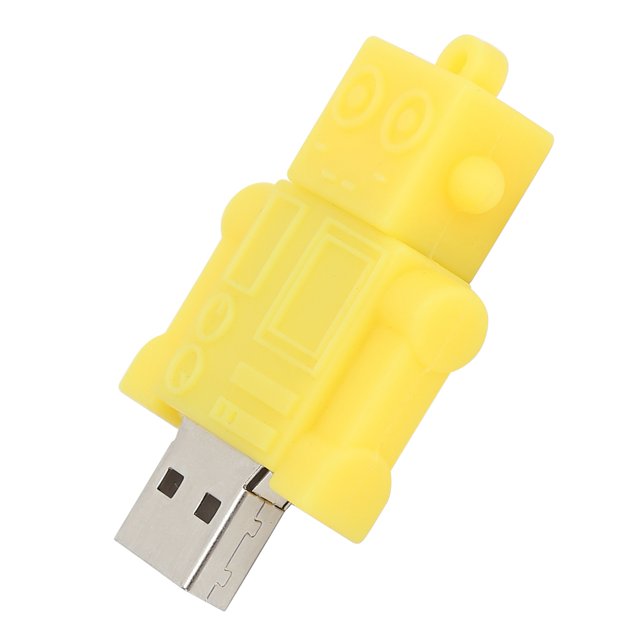 Disco flash amarillo, admite memoria flash USB intercambiable en caliente con medios de almacenamiento electrónico para un regalo práctico para dispositivos con puerto USB LHCER Descripción de la referencia