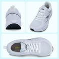 thumbnail image 6 of Wide Toe Box Shoes for Women Arch Support Walking Shoes Plantar Fasciitis Orthotic Tennis Sneakers White US 7, 6 of 6