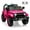 Pink, variant on Sakiyr Kids Ride On Truck Car,12V Electric 4 Wheeler Vehicles with Remote Control, Spring Suspension,3 Speeds, LED Lights, Music, Ride On Car Toys for Boys Girls