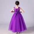 thumbnail image 4 of Vestido de niña sin mangas de malla, vestido de princesa de presentación, hermoso y de moda, 4 of 6