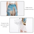 thumbnail image 2 of Alpaca Chic Chiffon Women's Beach Summer Dress with Polyester Straps, 2 of 6