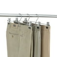 thumbnail image 6 of Organize It All 3 Pack Metal Skirt and Pants Hanger, Chrome, 6 of 8