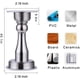 thumbnail image 5 of Pestillo de tope de puerta Cierre magnético Tope de puerta de pared de alta resistencia Adhesivo de tope de puerta Adhesivo de acero inoxidable -2 PCS Xemadio GX-481, 5 of 7