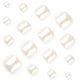 thumbnail image 2 of Nude Toe Press on Nails Chrome Toe Nail Press ons with Designs Short Square Press on Toena, 2 of 5