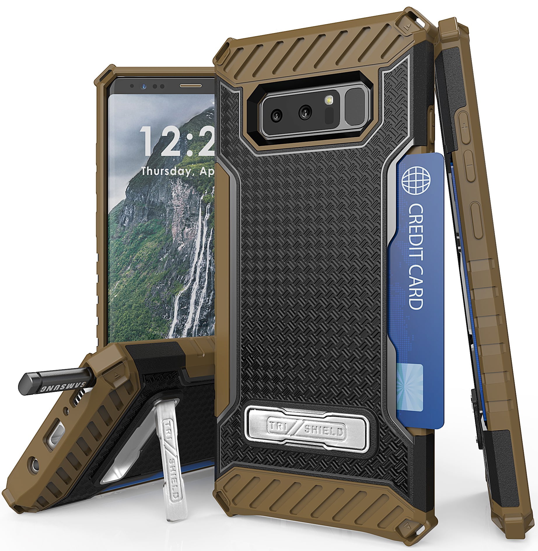 Note 8 Case, Tri-Shield Rugged Case Cover [with Magnetic Kickstand and ...