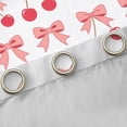 thumbnail image 4 of Erosebridal Pink Bow Cherry Black Out Curtains for Girls, Cartoon Ribbon Curtains Pack of 2 (42x63 Each), 4 of 6