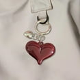 thumbnail image 6 of Vadktai Sliver Keychain for Women, Cute Girls Heart Keychain, Pink Bag Charms Accessories for Car Purse Backpack, 6 of 7