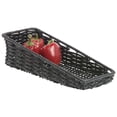 thumbnail image 4 of HUBERT® Black Storage Basket with Tapered Front - 7 1/2"L x 18"D x 1 1/2" to 5"D, 4 of 7