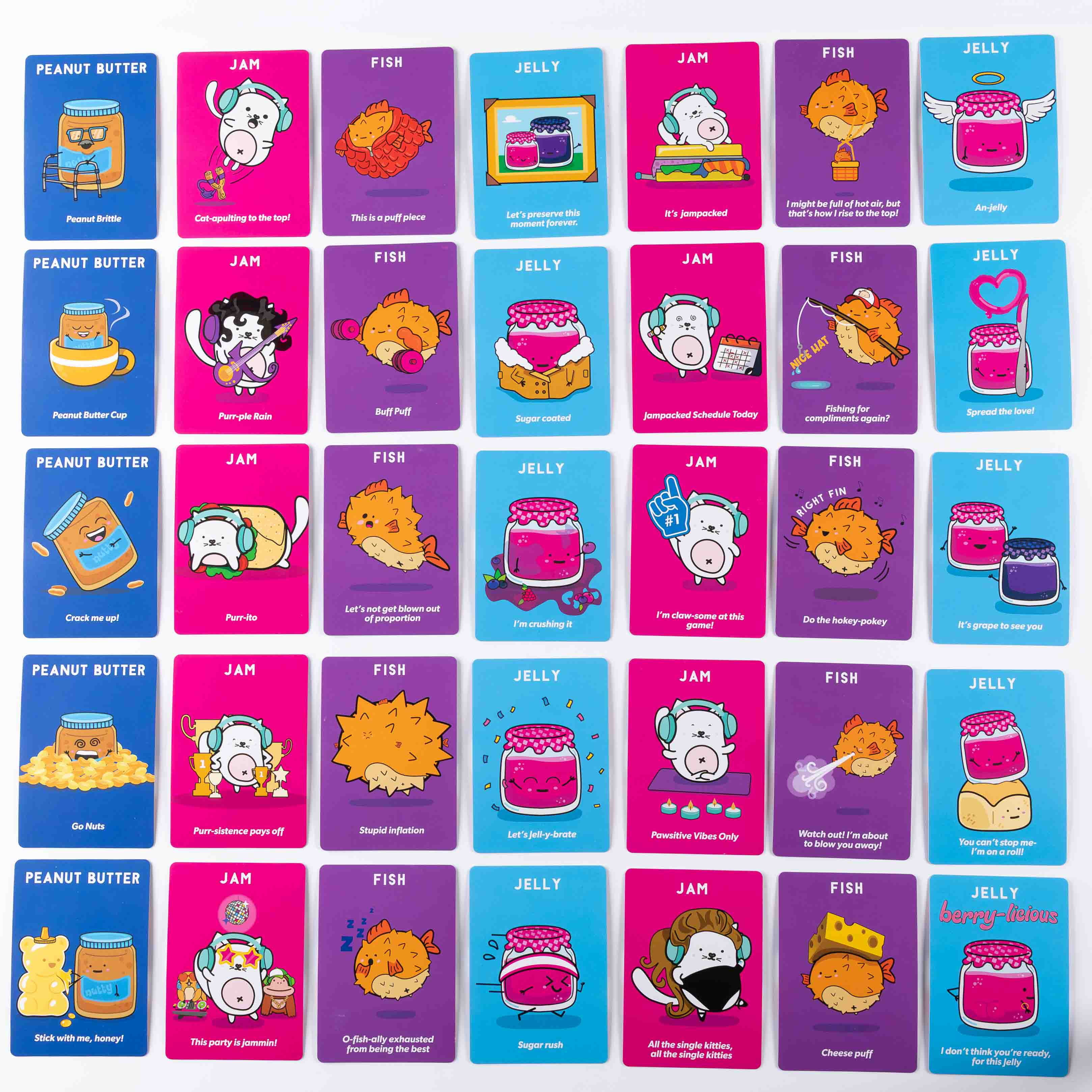 Jelly Fish Toast & Jam Wildly Entertaining Strategy Card Game for Family and Group Game Night | Easy to Learn and Play with 10 Minute Rounds | Fun for Kids, Teens, Adults, and Families | 2 - 6 Player