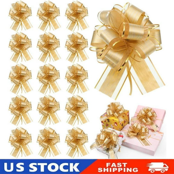 20PCS Pull Bows Gift Wrapping Ribbon Pull Bows for Christmas Gift Wrap Accessory