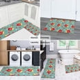 thumbnail image 5 of Pioneer Flower Floral Print Pattern Kitchen Rugs Sets Of 2, Anti Fatigue Non Slip Washable Floor Mats for Kitchen Sink Laundry, 17X30 Inch + 17X47 Inch, 5 of 6
