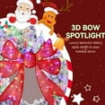 thumbnail image 5 of HOMCOM 48in Flocked Pre-Lit Christmas Wreath with 3D Red Bow, Christmas Wreath for Front Door with 11 Lighting Modes, 200 LED Lights, 5 of 9
