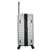 Protege Vacationer 20-inch Carry-on Expandable Hardside Luggage With 360-Spinner Wheels and Divider Pockets, Silver