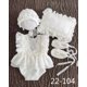 thumbnail image 1 of Traje de utilería para fotos de bebé recién nacido TUNC gorro de perro azul de ganchillo pantalones cortos con disfraz de huesos para sesiones de fotos de niños y niñas 0-3 meses Sencillez, 1 of 4