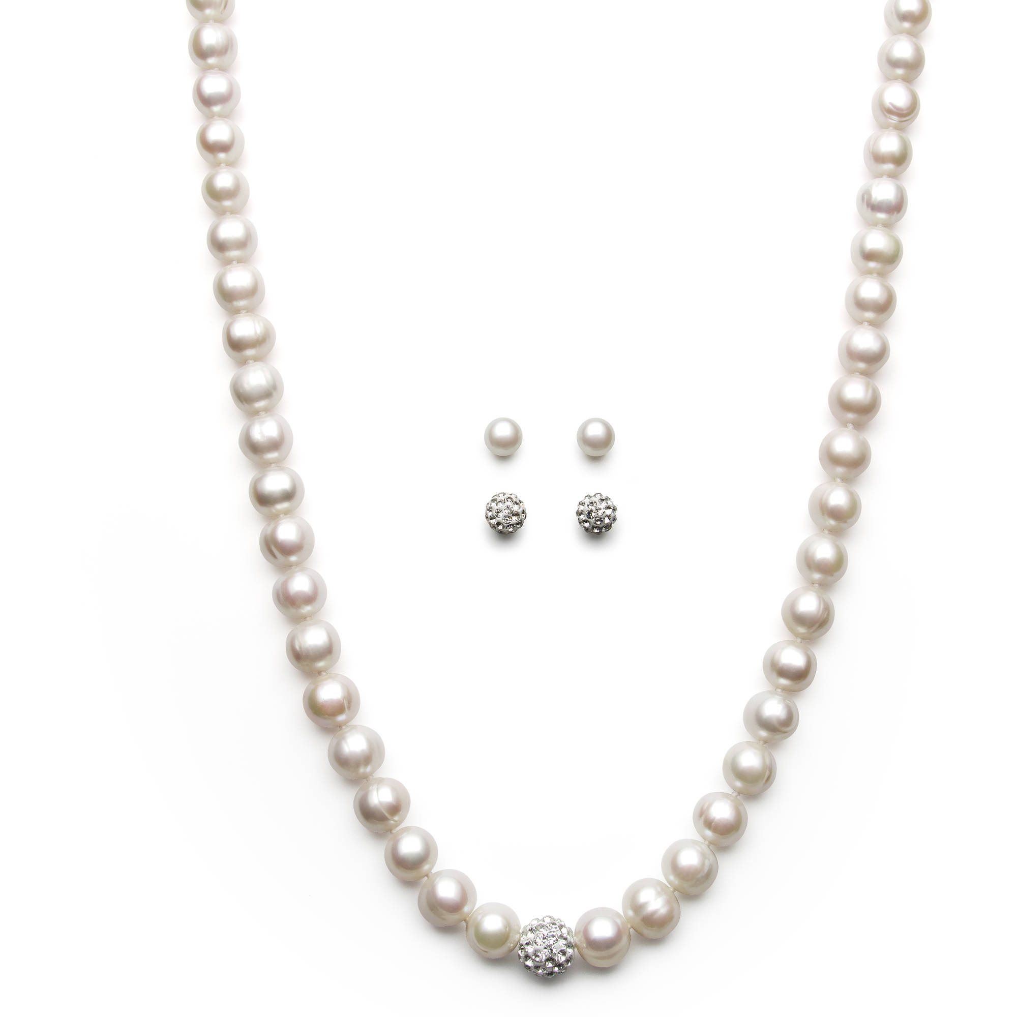 Crystal Bead Sterling Silver 