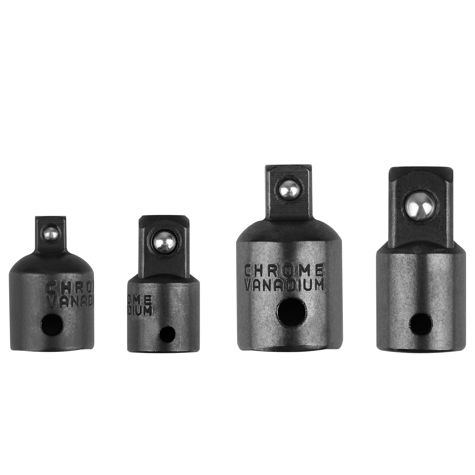 1/4 and 1/2 in 3/8 Tekton SHA99017 4 Pc Adapter Reducer Set 