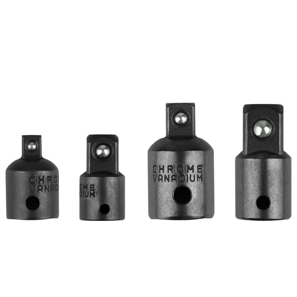 Eeekit 4 Pack 3 8 To 1 4 1 2 Inch Socket Adapter Reducer Air Impact Set For Ratchet Handles Extension Bars Accessories Walmart Com
