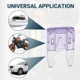 thumbnail image 3 of Unique Bargains Car Fuse Blade Style Fuses 35A Mini Fuse Durable Short Circuit Protection Light Purple 20Pcs, 3 of 6