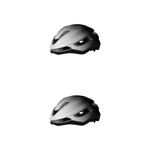 Sonducket Sombrero de seguridad Casco de bicicleta Equipo de protección Ancho Equipo de ciclismo profesional de alta resolución Cascos de Blanco-gris-negro 2piezas