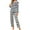Y-Dark Blue2, variant on Womens Pajamas Sets Flannel 2 Peice Pjs Set Long Sleeve Thick Sleepwear Tops Long Pants Plaid Graphic Soft Fall Winter Nightwear Loungewear for Lady