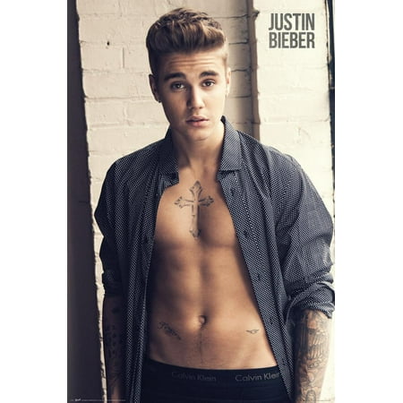 Justin Bieber Shirt Poster - 24x36 (Justin Bieber Best Photos 2019)