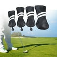 thumbnail image 6 of Golf Club Head Cover with Tags Club Protection for Fairway Woods Headcovers Long Neck Accs Golf Accessories Golf Club Headcovers Waterproof Black, 6 of 9