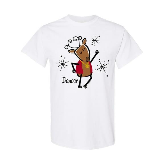 Inktastic Dancer Reindeer T-Shirt