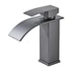 thumbnail image 1 of Naiovety Grifo de cascada para lavabo duradero e impermeable, fácil de instalar, fácil de limpiar, grifo ajustable en frío y caliente Accesorios de baño gris corto, 1 of 6