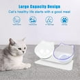 thumbnail image 5 of 15 Tilted Cat Bowl Design Neck Guard Stand Raised Pet Food Water Feeder Bowl, 5 of 5