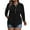 Black, variant on Womens Trendy Plus Size Tops- Crewneck Pleats Lace Long Sleeve Casual Summer Shirts Blouses Purple Size 3XL