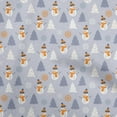 thumbnail image 1 of oneOone Silk Tabby Coin Gray Fabric Christmas Winter Theme Quilting Supplies Print Sewing Fabric By The Yard 42 Inch Wide, 1 of 6