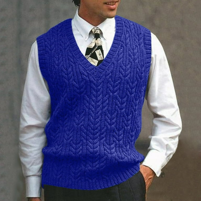 Generic (Dark Blue)Autumn Winter Men Fashion Slim Fit Knitted