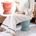 thumbnail image 4 of stanreset Handheld Spittoon with Lid Portable Urinal Bottle for Bedroom 28x27cm Orange, 4 of 8