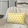 thumbnail image 5 of Honeii yellow argyle Pattern Decorative Throw Pillow Case - Elevate Your Couch, Sofa, or Bed with Stylish Home Decor(No pillow core)-20"x30", 5 of 6